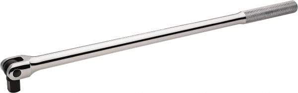 Proto - 1/2" Drive Flex Socket Handle - 18-5/8" OAL, Chrome Finish - Exact Tool & Supply