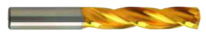 11.6mm Dia-Carbide HP 5XD Drill-150° Point-TiN - Exact Tool & Supply