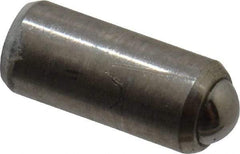 Gibraltar - 0.284" Body Length x 1/8" Body Diam, 0.5 Lb Init to 1 Lb Final End Force, Stainless Steel Press Fit Ball Plunger - 0.093" Ball Diam, 0.035" Max Ball Reach, +0.0010; +0.0020" Tolerance - Exact Tool & Supply