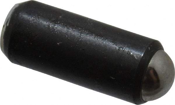 Gibraltar - 0.44" Body Length x 3/16" Body Diam, 1 Lb Init to 2.5 Lb Final End Force, Steel Press Fit Ball Plunger - 5/32" Ball Diam, 0.058" Max Ball Reach, +0.0010; +0.0020" Tolerance - Exact Tool & Supply