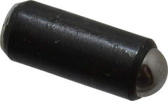 Gibraltar - 0.44" Body Length x 3/16" Body Diam, 1 Lb Init to 2.5 Lb Final End Force, Steel Press Fit Ball Plunger - 5/32" Ball Diam, 0.058" Max Ball Reach, +0.0010; +0.0020" Tolerance - Exact Tool & Supply