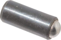 Gibraltar - 0.44" Body Length x 3/16" Body Diam, 2 Lb Init to 5 Lb Final End Force, Steel Press Fit Ball Plunger - 5/32" Ball Diam, 0.058" Max Ball Reach, +0.0010; +0.0020" Tolerance - Exact Tool & Supply