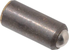 Gibraltar - 0.284" Body Length x 1/8" Body Diam, 2 Lb Init to 5 Lb Final End Force, Steel Press Fit Ball Plunger - 0.093" Ball Diam, 0.035" Max Ball Reach, +0.0010; +0.0020" Tolerance - Exact Tool & Supply