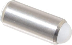 Gibraltar - 0.44" Body Length x 3/16" Body Diam, 1 Lb Init to 2.5 Lb Final End Force, Stainless Steel Press Fit Ball Plunger - 5/32" Ball Diam, 0.058" Max Ball Reach, +0.0010; +0.0020" Tolerance - Exact Tool & Supply