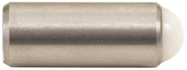 Gibraltar - 0.284" Body Length x 1/8" Body Diam, 0.5 Lb Init to 1 Lb Final End Force, Steel Press Fit Ball Plunger - 0.093" Ball Diam, 0.035" Max Ball Reach, +0.0010; +0.0020" Tolerance - Exact Tool & Supply