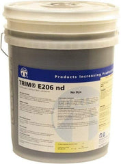 Master Fluid Solutions - Trim E206 nd, 5 Gal Pail Cutting & Grinding Fluid - Water Soluble, For Cutting, Grinding - Exact Tool & Supply