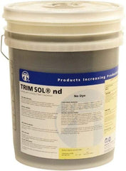 Master Fluid Solutions - Trim SOL nd, 5 Gal Pail Cutting & Grinding Fluid - Water Soluble, For Cutting, Grinding - Exact Tool & Supply