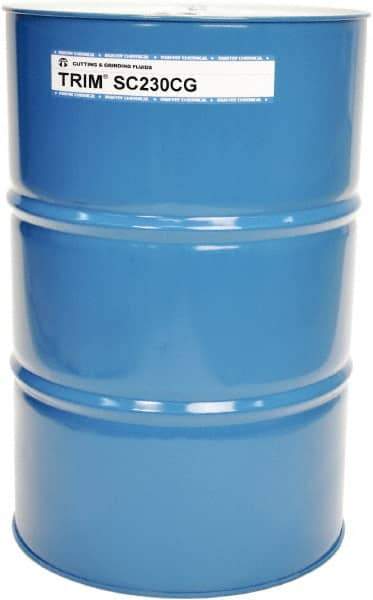Master Fluid Solutions - Trim SC230CG, 54 Gal Drum Cutting & Grinding Fluid - Semisynthetic, For Cutting, Grinding - Exact Tool & Supply