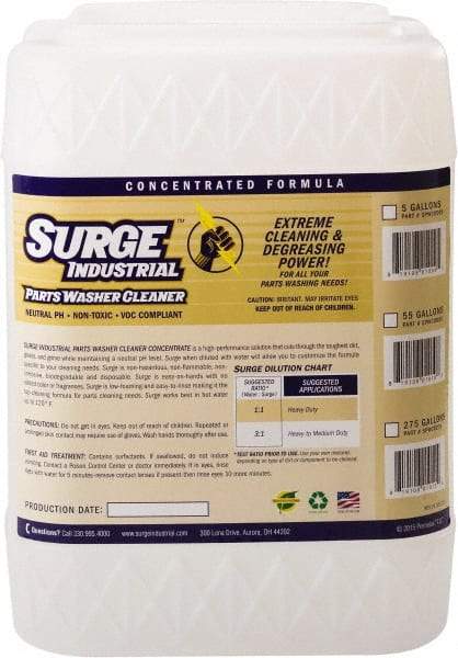 Surge Industrial - 5 Gal Pail Parts Washer Fluid - Water-Based - Exact Tool & Supply