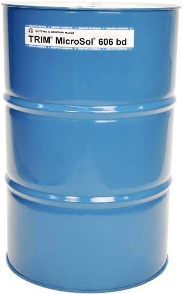 Master Fluid Solutions - Trim MicroSol 606 bd, 54 Gal Drum Cutting & Grinding Fluid - Semisynthetic - Exact Tool & Supply