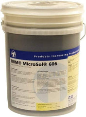 Master Fluid Solutions - Trim MicroSol 606, 5 Gal Pail Cutting & Grinding Fluid - Semisynthetic - Exact Tool & Supply