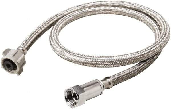B&K Mueller - 3/8" Compression Inlet, 7/8" Ballcock Outlet, Stainless Steel Toilet Connector - Use with Toilets - Exact Tool & Supply