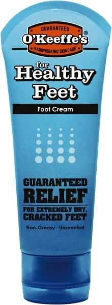 O'Keeffe's - 3 oz Moisturizing Foot Cream - Comes in Tube, Fragrance Free - Exact Tool & Supply
