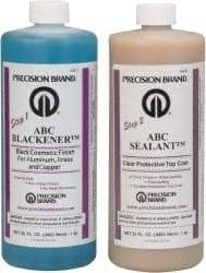 Precision Brand - 1 Quart Bottle ABC Blackener and Sealant Kit - (2) 32 Fluid Ounce Bottles - Exact Tool & Supply