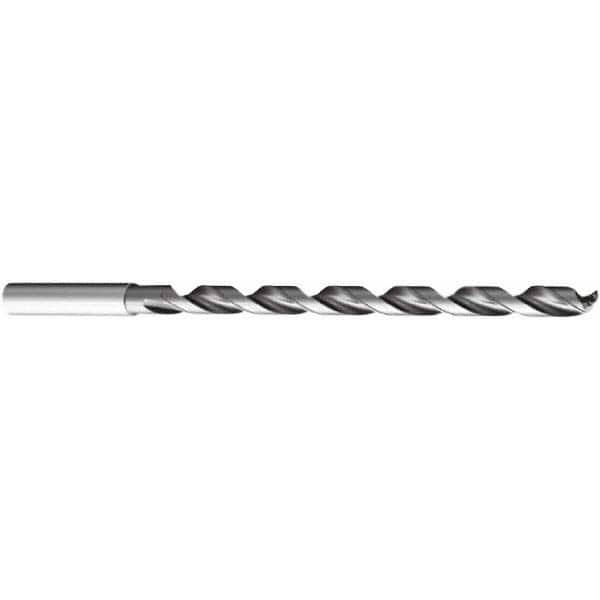 Sandvik Coromant - 1/4" 140° 2-Flute Solid Carbide Extra Length Drill Bit - Exact Tool & Supply
