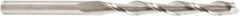 Amana Tool - 1/4" Cutting Diam x 2-1/4" Length of Cut, 2 Flute, Upcut Spiral Router Bit - Uncoated, Right Hand Cut, Solid Carbide, 4" OAL x 1/4" Shank Diam, Flute, 30° Helix Angle - Exact Tool & Supply
