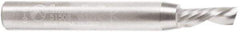 Amana Tool - 3/16" Cutting Diam x 1/2" Length of Cut, 1 Flute, Downcut Spiral Router Bit - Uncoated, Right Hand Cut, Solid Carbide, 2" OAL x 1/4" Shank Diam, 30° Helix Angle - Exact Tool & Supply