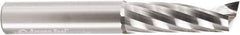 Amana Tool - 1/2" Cutting Diam x 1-5/8" Length of Cut, 1 Flute, Upcut Spiral Router Bit - Uncoated, Right Hand Cut, Solid Carbide, 3-1/2" OAL x 1/2" Shank Diam, 20° Helix Angle - Exact Tool & Supply