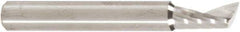 Amana Tool - 3/16" Cutting Diam x 3/8" Length of Cut, 1 Flute, Upcut Spiral Router Bit - Uncoated, Right Hand Cut, Solid Carbide, 1-1/2" OAL x 3/16" Shank Diam, 20° Helix Angle - Exact Tool & Supply