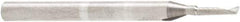 Amana Tool - 1/16" Cutting Diam x 1/4" Length of Cut, 1 Flute, Upcut Spiral Router Bit - Uncoated, Right Hand Cut, Solid Carbide, 1-1/2" OAL x 1/8" Shank Diam, 30° Helix Angle - Exact Tool & Supply
