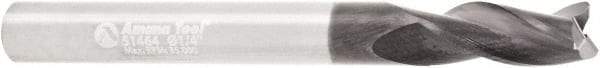 Amana Tool - 1/4" Cutting Diam x 5/8" Length of Cut, 3 Flute, Upcut Spiral Router Bit - AlTiN Coated, Right Hand Cut, Solid Carbide, 2-3/8" OAL x 1/4" Shank Diam, Flute, 30° Helix Angle - Exact Tool & Supply