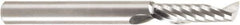 Amana Tool - 1/4" Cutting Diam x 7/8" Length of Cut, 1 Flute, Upcut Spiral Router Bit - Uncoated, Right Hand Cut, Solid Carbide, 2-1/2" OAL x 1/4" Shank Diam, 30° Helix Angle - Exact Tool & Supply