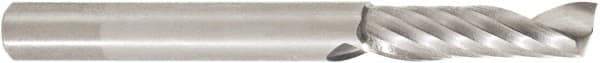 Amana Tool - 1/4" Cutting Diam x 7/8" Length of Cut, 1 Flute, Upcut Spiral Router Bit - Uncoated, Right Hand Cut, Solid Carbide, 2-1/2" OAL x 1/4" Shank Diam, 30° Helix Angle - Exact Tool & Supply