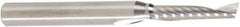 Amana Tool - 3/16" Cutting Diam x 7/8" Length of Cut, 1 Flute, Upcut Spiral Router Bit - Uncoated, Right Hand Cut, Solid Carbide, 2-1/2" OAL x 1/4" Shank Diam, 30° Helix Angle - Exact Tool & Supply