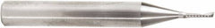 Amana Tool - 1/16" Cutting Diam x 1/4" Length of Cut, 1 Flute, Upcut Spiral Router Bit - Uncoated, Right Hand Cut, Solid Carbide, 2" OAL x 1/4" Shank Diam, 20° Helix Angle - Exact Tool & Supply