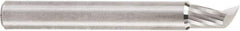 Amana Tool - 1/4" Cutting Diam x 3/8" Length of Cut, 1 Flute, Upcut Spiral Router Bit - Uncoated, Right Hand Cut, Solid Carbide, 2" OAL x 1/4" Shank Diam, 20° Helix Angle - Exact Tool & Supply