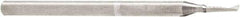 Amana Tool - 1/16" Cutting Diam x 1/4" Length of Cut, 1 Flute, Upcut Spiral Router Bit - Uncoated, Right Hand Cut, Solid Carbide, 2" OAL x 1/8" Shank Diam, 30° Helix Angle - Exact Tool & Supply