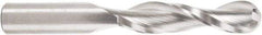 Amana Tool - 1/2" Cutting Diam x 2-1/8" Length of Cut, 2 Flute, Upcut Spiral Router Bit - Uncoated, Right Hand Cut, Solid Carbide, 4" OAL x 1/2" Shank Diam, Core Box, 30° Helix Angle - Exact Tool & Supply