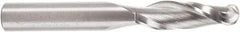 Amana Tool - 3/8" Cutting Diam x 1-1/4" Length of Cut, 2 Flute, Upcut Spiral Router Bit - Uncoated, Right Hand Cut, Solid Carbide, 3" OAL x 3/8" Shank Diam, Core Box, 30° Helix Angle - Exact Tool & Supply