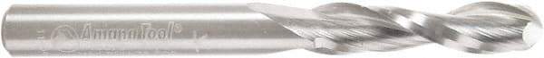Amana Tool - 1/4" Cutting Diam x 1" Length of Cut, 2 Flute, Upcut Spiral Router Bit - Uncoated, Right Hand Cut, Solid Carbide, 2-1/2" OAL x 1/4" Shank Diam, Core Box, 30° Helix Angle - Exact Tool & Supply