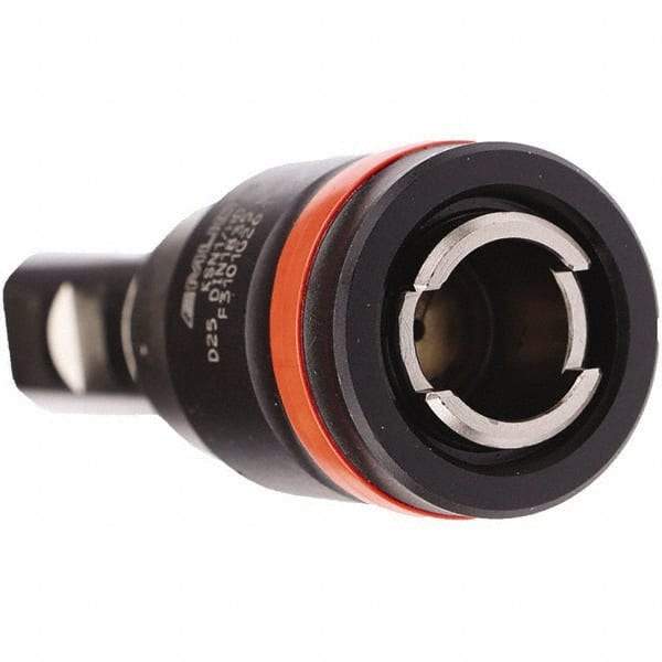 Emuge - 25mm Straight Shank Diam Tension & Compression Tapping Chuck - M3 Min Tap Capacity, 62mm Projection, Size 1 Adapter, Quick Change, Through Coolant - Exact Tool & Supply