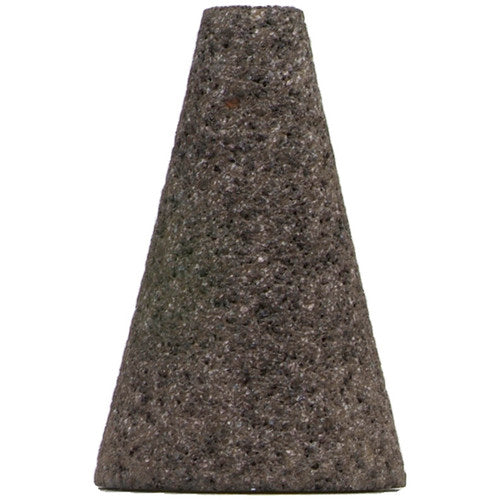 2″ × 1/2″ × 3″ × 5/8″–11 Gemini Snagging Wheel Type 17 Cones-Square Tip 24 Grit - Exact Tool & Supply