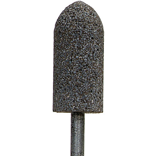 7/8″ × 2″ 1/4″ Spindle NorZon Mounted Point A11 24 Grit Zirconia Alumina - Exact Tool & Supply
