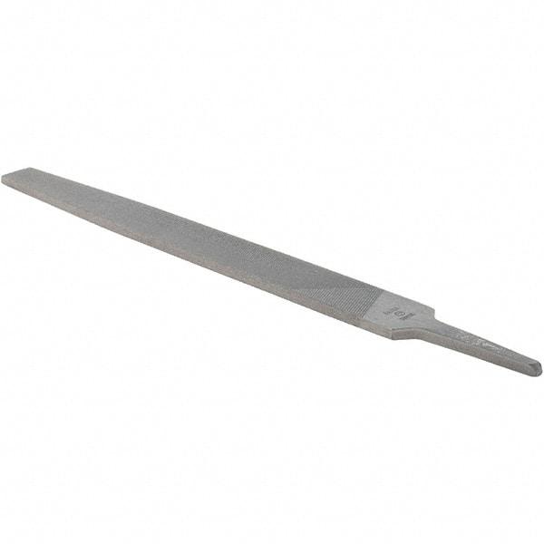 Value Collection - 12" Long, Bastard Cut, Flat American-Pattern File - Double Cut, 9/32" Overall Thickness - Exact Tool & Supply