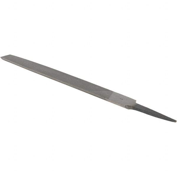 Value Collection - 8" Long, Smooth Cut, Half Round American-Pattern File - Double Cut, 7/32" Overall Thickness - Exact Tool & Supply