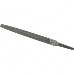 Value Collection - 10" Long, Bastard Cut, Three Square American-Pattern File - Double Cut - Exact Tool & Supply