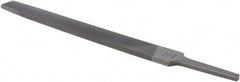 Value Collection - 8" Long, Bastard Cut, Flat American-Pattern File - Double Cut, 7/32" Overall Thickness - Exact Tool & Supply