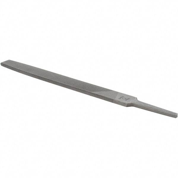Value Collection - 8" Long, Smooth Cut, Flat American-Pattern File - Double Cut, 7/32" Overall Thickness - Exact Tool & Supply