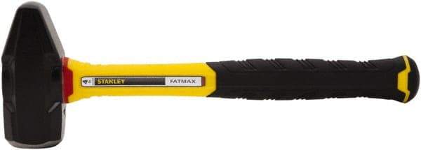 Stanley - 4 Lb Head, 14" Long Blacksmith Sledge Hammer - Steel Head, Fiberglass Handle - Exact Tool & Supply
