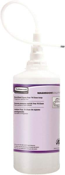 Rubbermaid - 1,600 mL Bottle Foam Soap - Clear, Fragrance Free Scent - Exact Tool & Supply