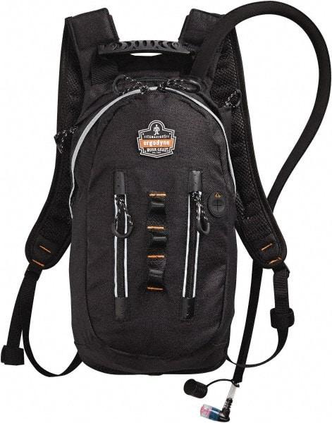 Ergodyne - Premium Cargo Black Hydration Backpack - 18 Inch Long x 10-1/2 Inch Wide x 3 Inch Deep, 70 Ounce Reservoir Capacity - Exact Tool & Supply