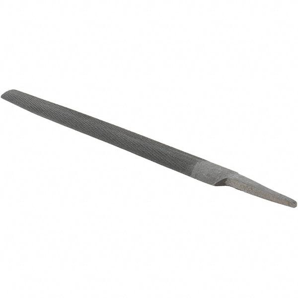 Value Collection - 12" Long, Bastard Cut, Half Round American-Pattern File - Double Cut, 0.3438" Overall Thickness - Exact Tool & Supply