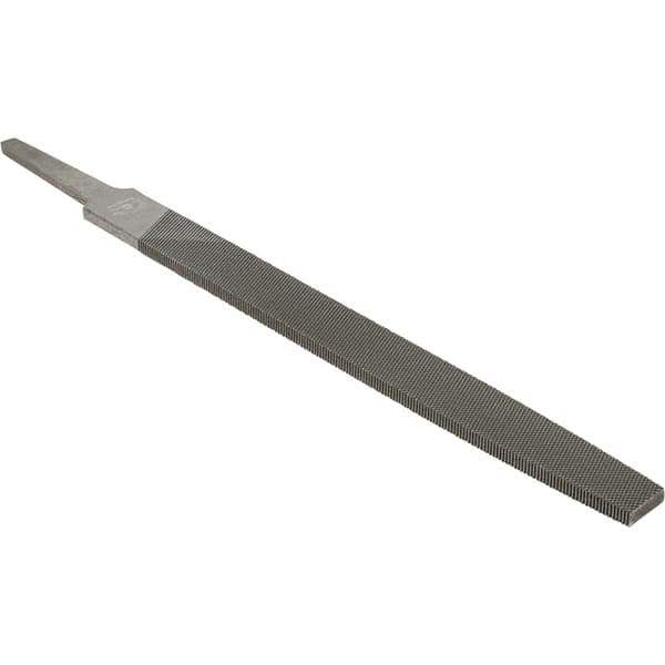 Value Collection - 8" Long, Bastard Cut, Flat American-Pattern File - Double Cut, 7/32" Overall Thickness - Exact Tool & Supply