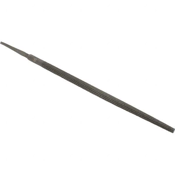 Value Collection - 8" Long, Bastard Cut, Round American-Pattern File - Double Cut - Exact Tool & Supply
