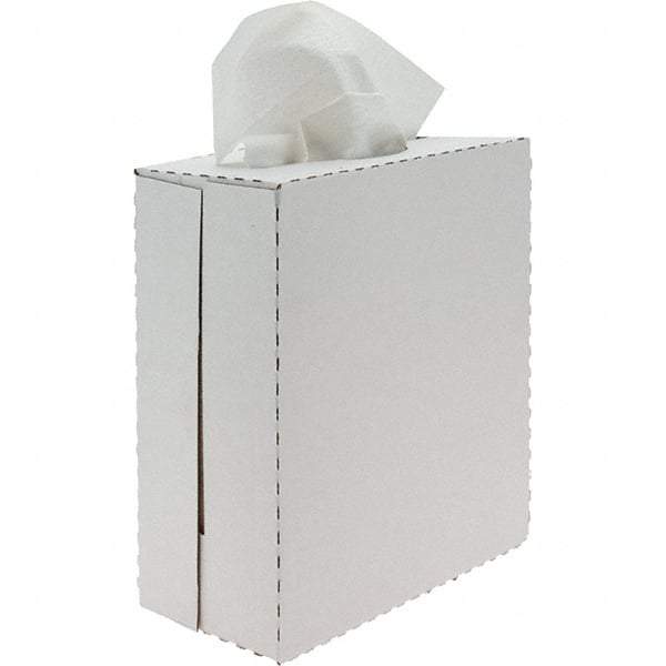 Made in USA - General Purpose Wipes - Jumbo Roll, 9-1/2" x 16-1/2" Sheet Size, White - Exact Tool & Supply