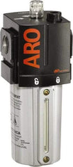 ARO/Ingersoll-Rand - 1/2" NPT, 250 Max psi Standard Modular Lubricator - Metal Bowl with Sight Glass, Aluminum Body, 156 CFM, 175°F Max Temp, 2.76" Long x 2.87" Wide x 7.165" High - Exact Tool & Supply